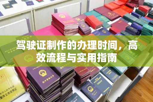 乐平驾驶证制作的办理时间，高效流程与实用指南